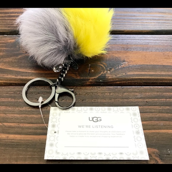 COPY - UGG Toscana Two Tone Pom Key Chain - Picture 3 of 5